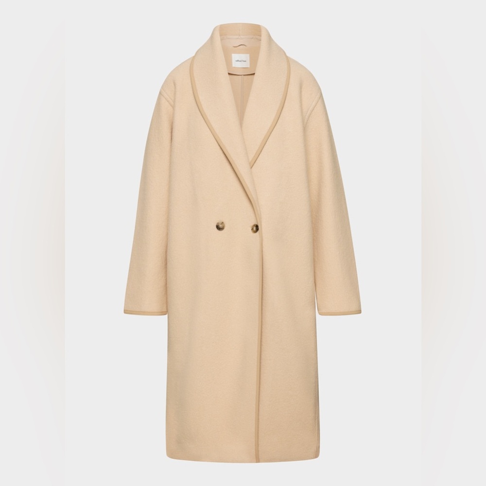 Aritzia Wilfred Charlize Cream Coat